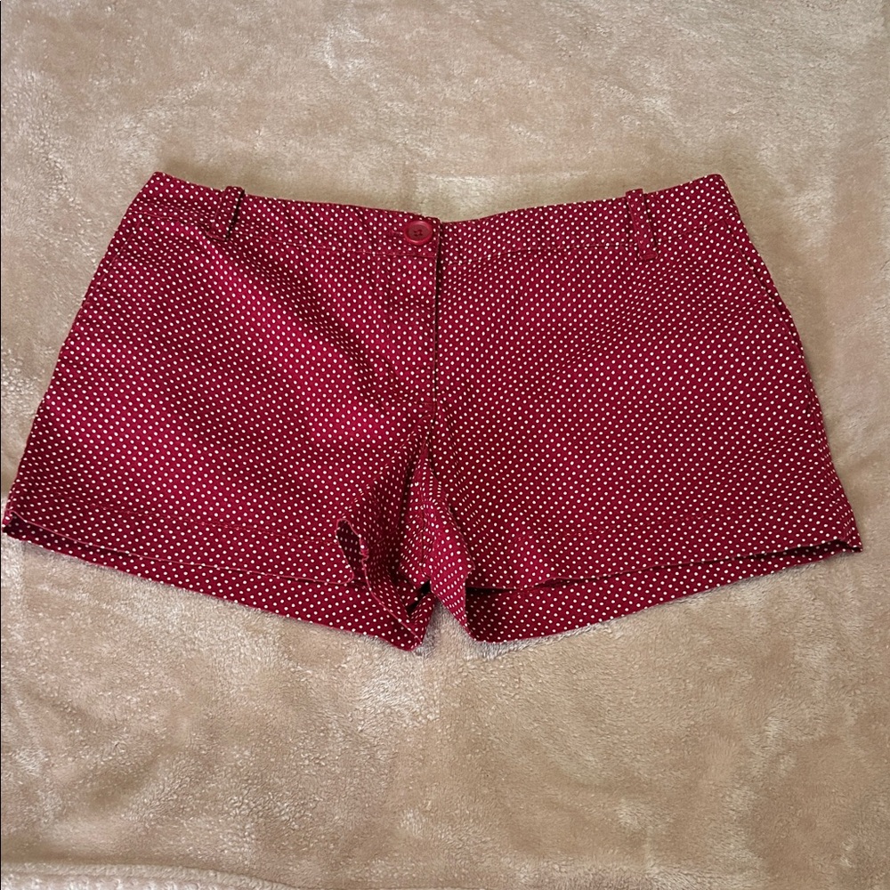 LOFT Red Polka Dot Women's Shorts